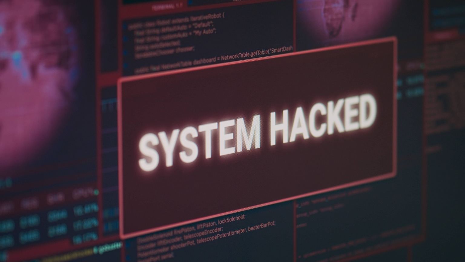 Illustration of a hacked system 